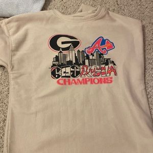 georgia bulldogs and atlanta braves sweatshirt